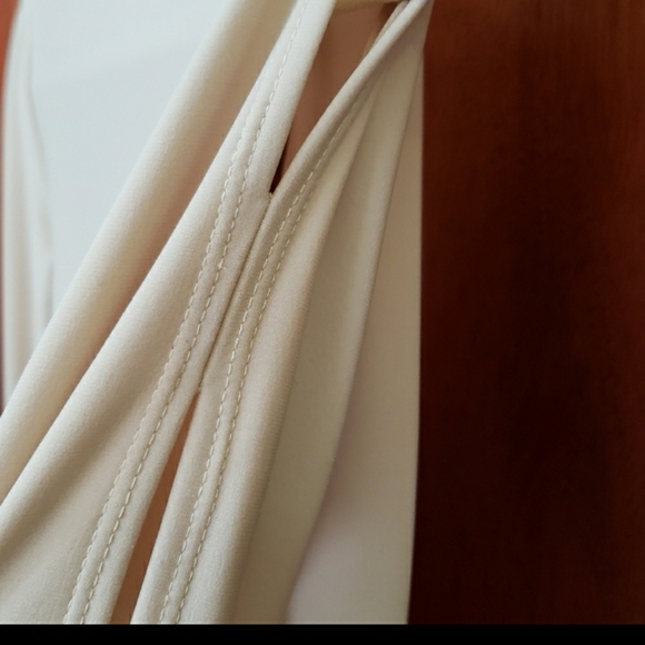Cream/ beige cold shoulder blouse - Picture 13 of 16